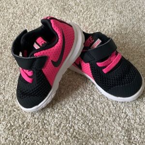 Black and Pink Nike shoes